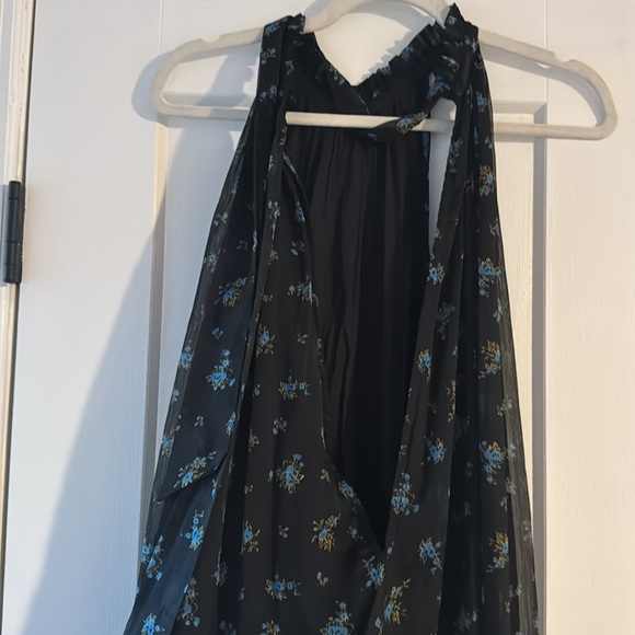 Free people blue jumpsuit size large - Picture 3 of 4